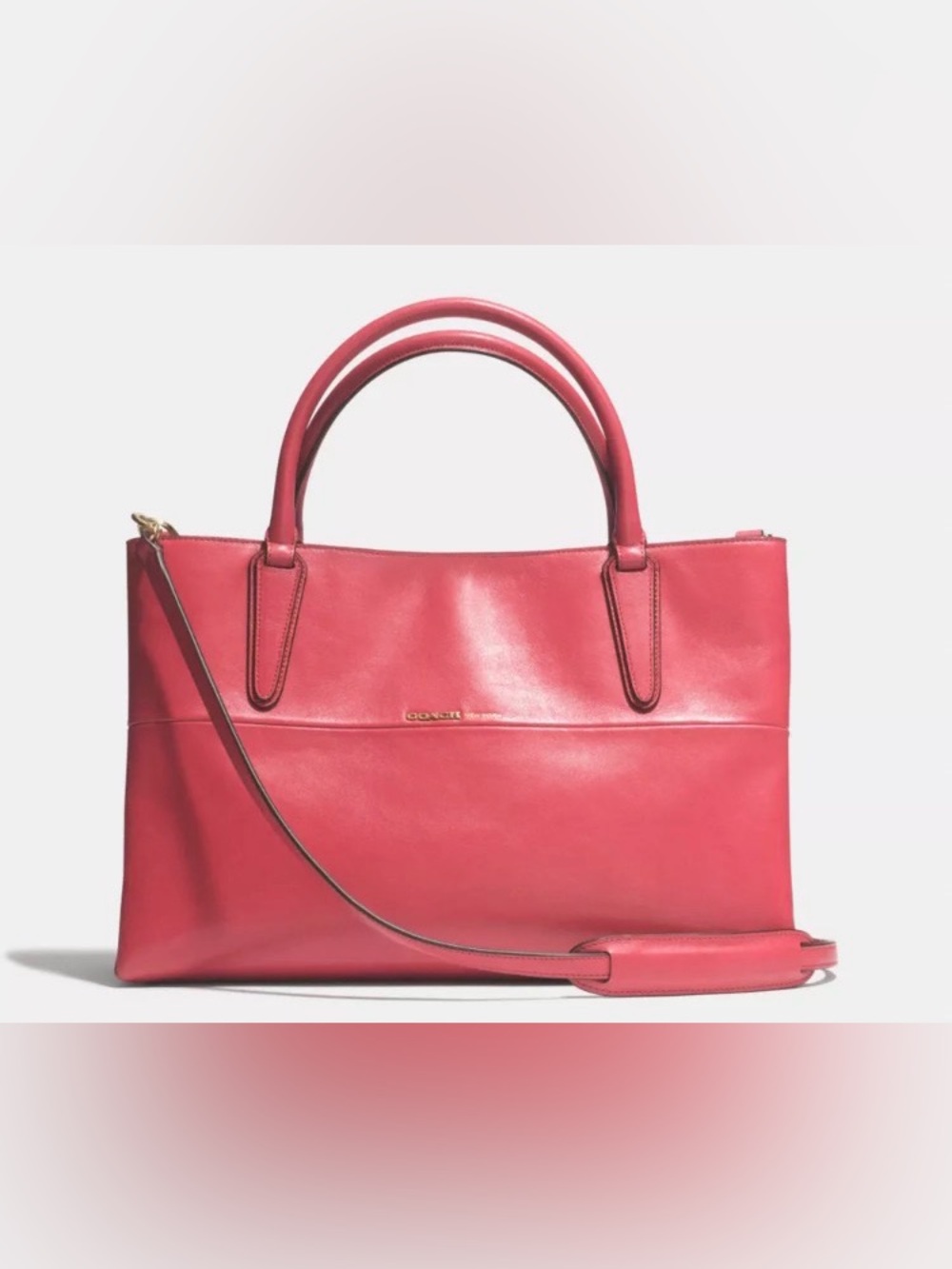 Coach Soft Borough Bag Nappa Leather Handbag NEW! R$455